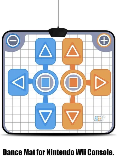 Vista 4 de Alfombrilla de baile doble persona antideslizante Dance Pad Mat Dance Active Life Pad Controller con USB Dancing Step Pads a PC para Wii Console Game