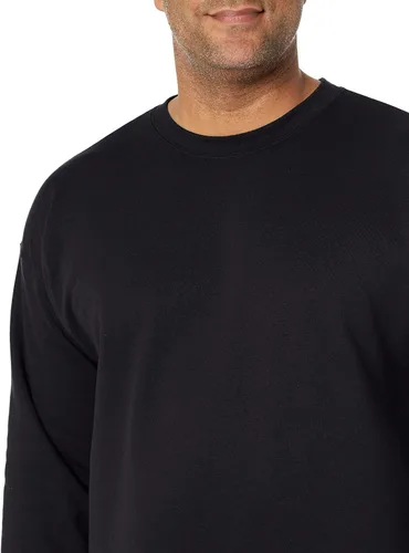 Vista 3 de Hanes EcoSmart - Sudadera de vellón sin botones para hombre, mezcla de algodón, con cuello redondo, paquete de1o2unidades