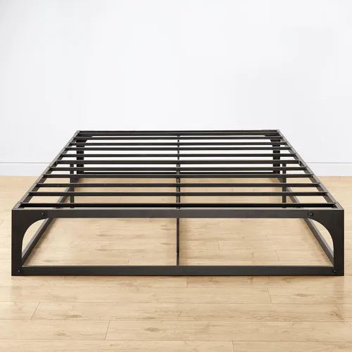 Vista 7 de Somier de cama individual Mellow 9 pulgadas, con base de colchón de láminas de acero resistente Negro
