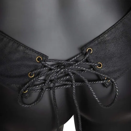 Vista 5 de Riñonera cruzada para motocicleta senderismo teléfono cartera de cuero vintage casual moda día gótico festival disfraz de cadera para mujeres