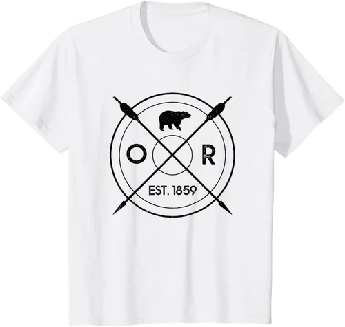 Vista 22 de Oregon Beaver State Bear OR Est. 1859 - Camiseta de regalo, gris, S