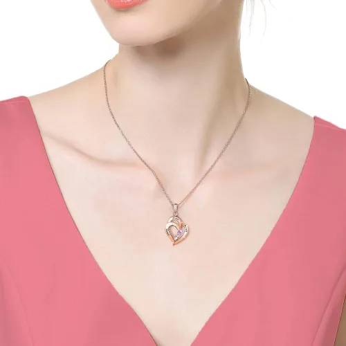 Vista 4 de Lam Hub Fong Regalos personalizados para mamá y madre con 3 piedras de nacimiento hechas a mano, tono plateado, chapado en oro de 18 quilates