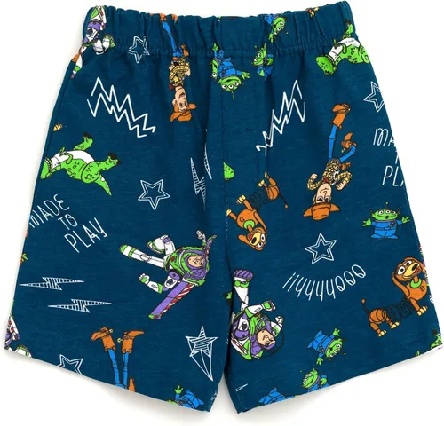 Vista 3 de Disney Mickey Mouse Lion King Pixar Toy Story - Conjunto de camiseta y pantalones cortos de felpa francesa para niño grande