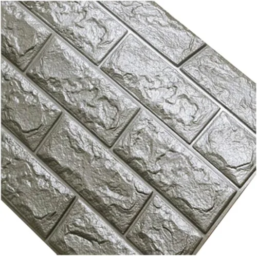 Vista 11 de Calcomanías de pared de ladrillo impermeables 3D de 27.56 x 11.81 pulgadas, paneles de pared autoadhesivos de espuma para TV, sala de estar
