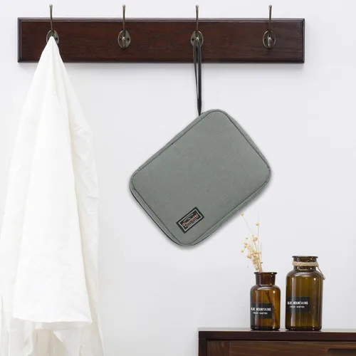 Vista 7 de Funda de transporte de almacenamiento para 20 correas de reloj, compatible con relojes, soporte de correa de reloj expandible, almacena 20 correas