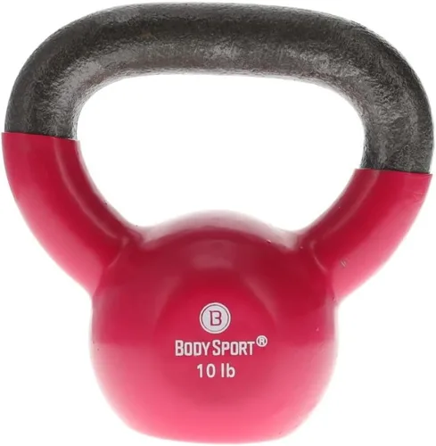 Vista 12 de Body Sport Pesas rusas de hierro con revestimiento de vinilo – Pesa rusa para levantamiento de pesas – Pesa rusa de entrenamiento de fuerza