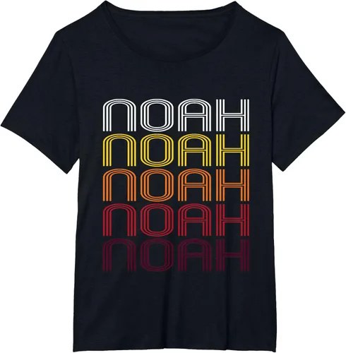 Vista 9 de Noah Retro Wordmark Pattern - Camiseta estilo vintage
