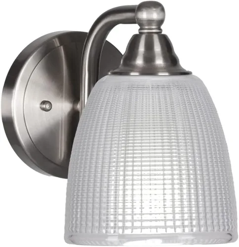 Vista 6 de Toltec Lighting Paramount - Aplique de pared de 1 luz, lámpara de pared para interiores, regulable, compatible con LED de base media, acabado