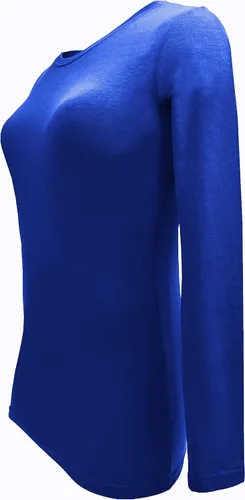 Vista 150 de Natural Uniforms Camiseta Under Scrub para mujer, cuello redondo, manga larga, paquete de 3, paquete múltiple de 3