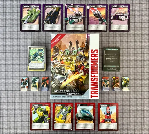 Vista 2 de Renegade Games Studio Transformers Juego de construcción de mazos: expansión del protocolo de infiltración - Edades 14+, 1-5 jugadores