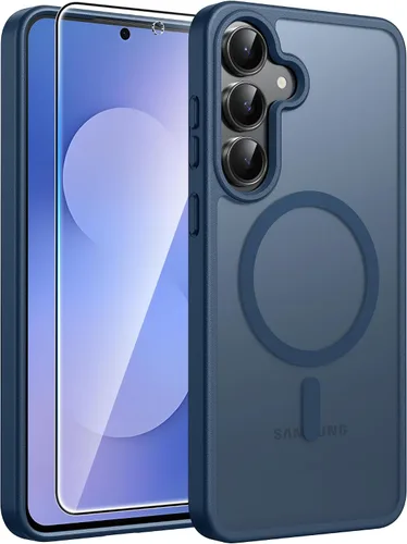 Vista 70 de FNTCASE para Samsung Galaxy Z Fold 7 Estuche Magnético: Funda de Teléfono Celular con Textura Mate Translúcida, Protección contra Caídas de Grado