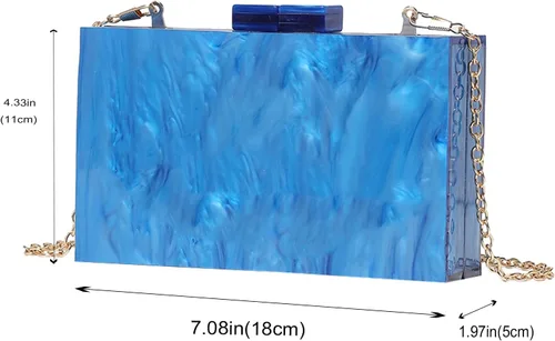 Vista 7 de LETODE Bolsos de mano de acrílico, bolso de plexiglás para mujer
