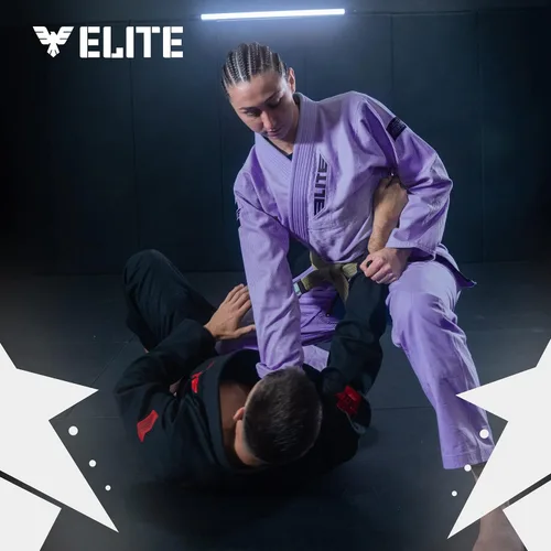 Vista 7 de Elite Sports Ultra-light BJJ GI - IBJJF Jiu-Jitsu GI para niñas y mujeres ver guía especial de tallas