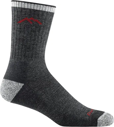 Vista 7 de Calcetines de senderismo Darn Tough para hombre Hiker Micro Crew peso medio (Estilo 1466)