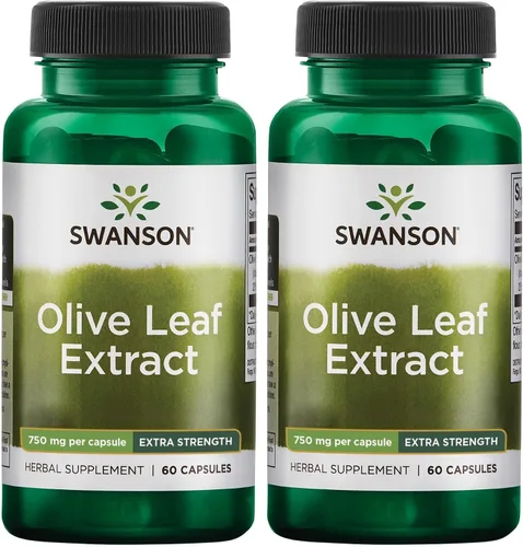 Vista 7 de Extracto de hoja de olivo Swanson Superior Herbs, super potente, 0.026 oz, 60 cápsulas, 1