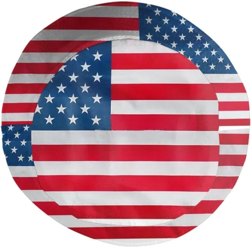 Vista 4 de Lindos sombreros de pescador con bandera patriótica de moda, sombrero de pescador para exteriores para mujeres y hombres