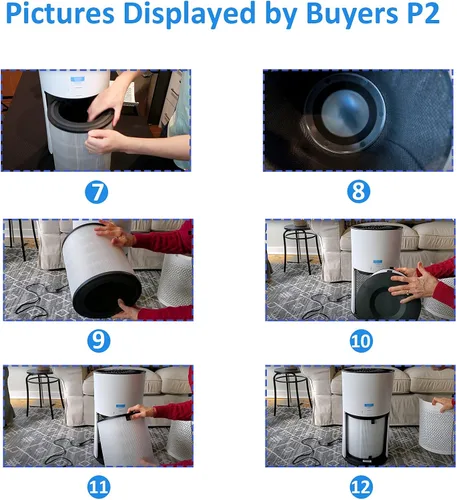 Vista 5 de para LEVOIT LV-H133 - Juego de filtros de repuesto para purificador de aire - Filtros de carbón verdadero y activado - Compatible con el juego