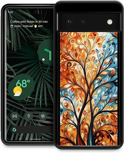 Vista 315 de Compatible con Google Pixel 4A 5G Mobile Case Creative Acrylic Panel trasero Silicona Protección Grip especialmente diseñado para Google Pixel 4A 5G