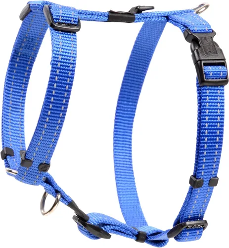 Vista 11 de Arnés reflectante ajustable para perros pequeños a medianos; collar y correa a juego disponibles, negro