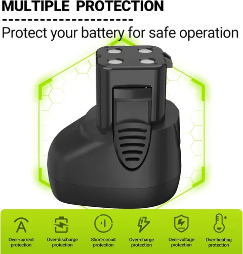 Vista 4 de Batería de 7,2 voltios 3500mAh para Dremel 7700-01 y 7700-02 757-01