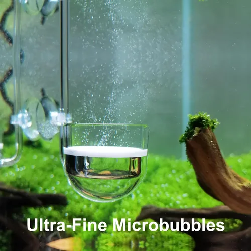 Vista 8 de Difusor de CO2 de vidrio musical para plantas de acuario (2 pulgadas para tanque más allá de 75 galones)