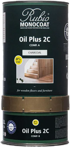 Vista 121 de Rubio Monocoat Tinte y acabado para madera de 650 pies cuadrados - Niebla 5% Oil Plus 2C Aceite de linaza ecológico de secado rápido