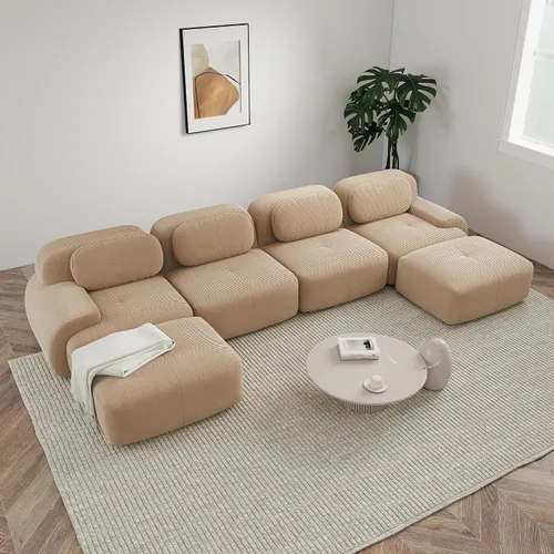 Vista 20 de Sofá sin hueso de 82 pulgadas, cómodo sofá cama de dos plazas, sofá comprimido con asiento profundo, sofá nube de pana para sala de estar