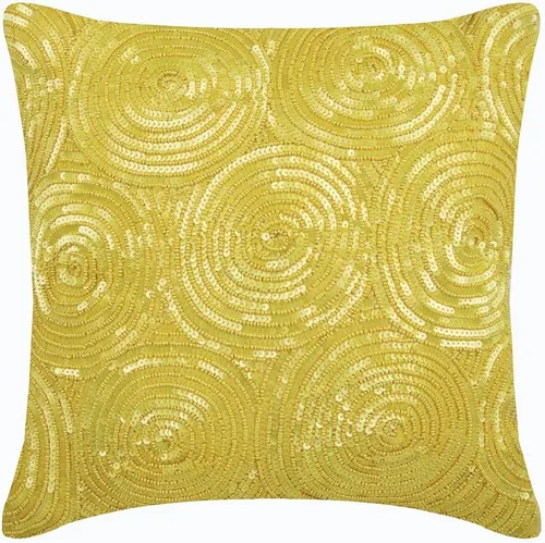 Vista 8 de The HomeCentric Funda de almohada dorada para sofá, funda de almohada geométrica moderna, 12 x 12 pulgadas (11.8 x 11.8 in), funda de almohada Dorado