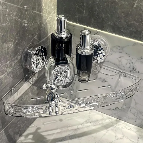 Vista 12 de Paquete de 2 Organizadores de Ducha con Ventosa, Soporte de Pared con Ventosa para Cepillo de Dientes Eléctrico para Baño, Estante de Ducha