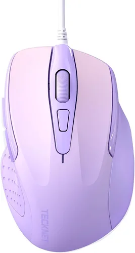 Vista 8 de TECKNET Ratón USB con Cable, Ratón de 6 Botones con Cable para Computadora con 4 DPI Ajustables, Ratones Ópticos para Computadora con Diseño