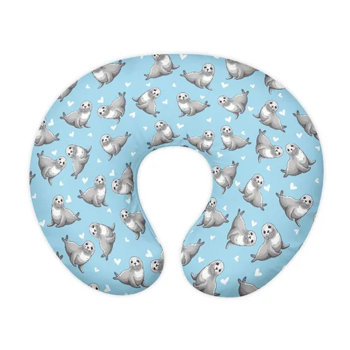 Vista 34 de Forchrinse Bee Daisy - Funda de almohada de lactancia elástica para bebé, fundas de lactancia extraíbles para almohada de lactancia, bonita funda