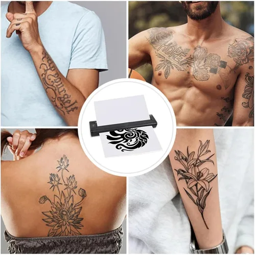 Vista 3 de Tattoo Template Printer Kit Hot Copier Transfer Machine Drawing Mini Portable Stencils Supplies