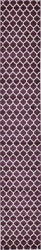 Vista 80 de Unique Loom Trellis Collection - Alfombra de área de Filadelfia, rectangular de 2 pies 2 pulgadas x 3 pies, color morado y marfil