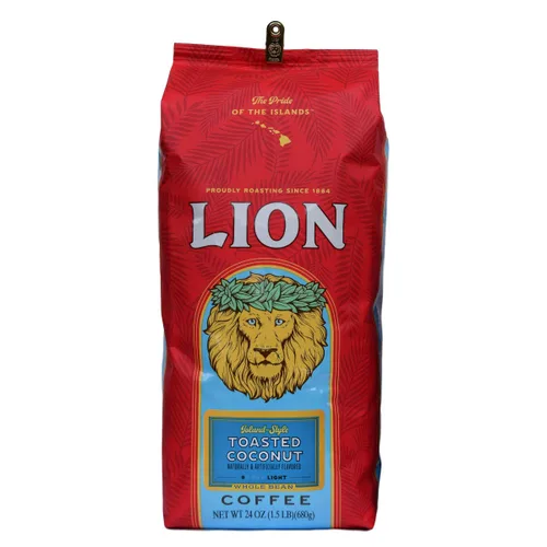Vista 12 de LION Coffee, Café de 24 quilates, grano entero, bolsa de 7 onzas