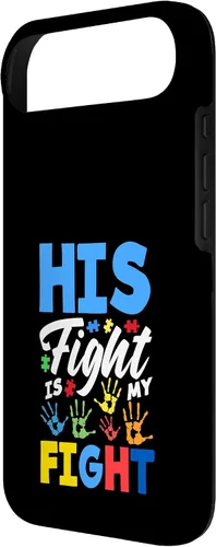 Vista 3 de His Fight is My Fight Autism Awareness Case for iPhone Air