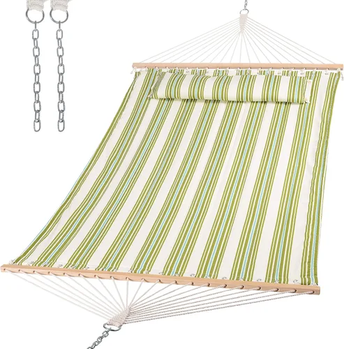 Vista 14 de SUNCREAT Hamaca de repuesto para soporte, capacidad de 475 libras, hamaca de patio trasero para dos personas para exterior, color beige