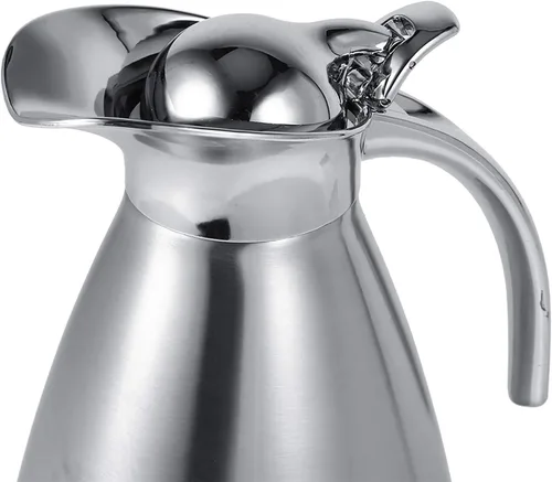 Vista 9 de Olla de café, jarra de café térmica aislada al vacío de doble pared, dispensador de ollas de té multiuso, botella de acero inoxidable para café