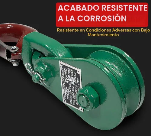 Vista 2 de Mytee Products Bloque de arrebate con gancho WLL 2 Toneladas Polea de 3"' + ' Cable de alambre de 3/8" Pulley para rescate con enrollamiento de 1