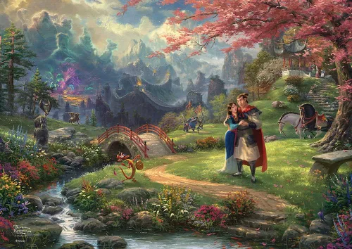 Vista 43 de MIGHTYPRINT Disney – La Bella Durmiente – Princesa Aurora y el Príncipe Felipe – Arte de pared duradero de 24 x 17 pulgadas – No hecho de papel