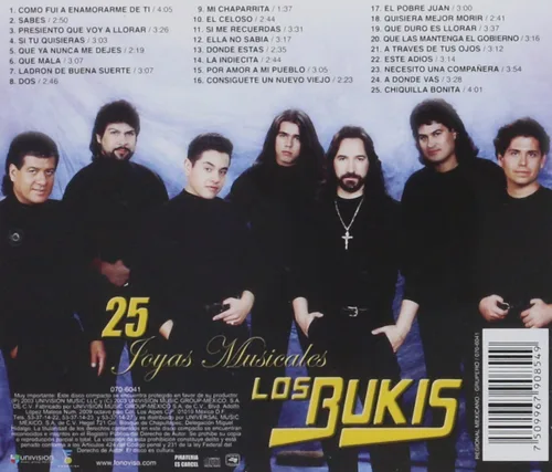 Vista 2 de Los Bukis 25 Joyas Musicales Edicion Limitada