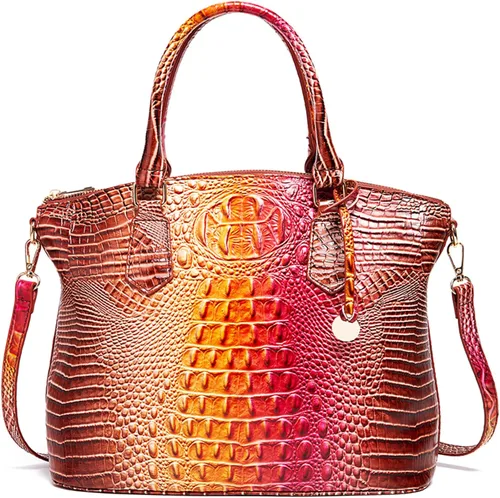Vista 21 de Makcr Joacbv Bolso Satchel para Mujer Bolso Bandolera Largo Elegante Bolso Tote Asa Superior Cuero Vegano Bolsos de Mano para Damas Patrón en Relieve