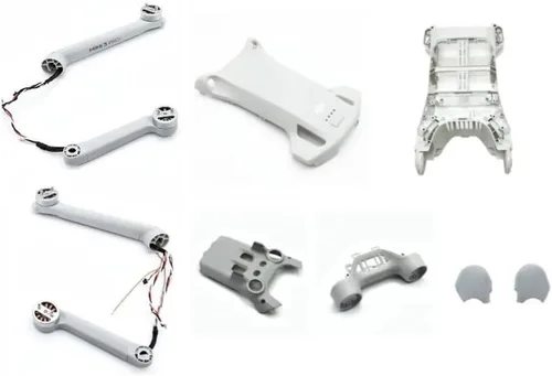 Vista 2 de Cuerpo Shell Marco medio superior/inferior/cubierta lateral delantera/trasera izquierda/derecha brazo motor para D-JI Mini 3 Pro Drone