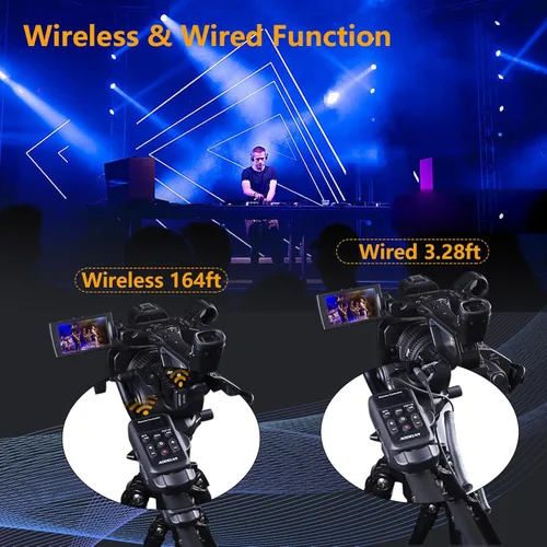 Vista 2 de Videocámara inalámbrica Lanc Control remoto con cable Jack de 0.098 in, IRIS, enfoque, grabación de video y Zoom Commander con Lanc o terminal