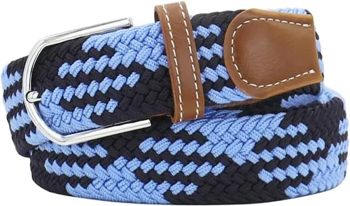 Vista 5 de Mixed Color Woven Stretch Braided Belts for Men and Women Fashion Elastic Belts