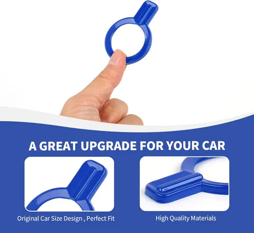 Vista 6 de RAZPOY para Bronco Cubierta de Botón de Arranque por Empuje, Moldura de Botón de Arranque y Parada del Motor Compatible con Accesorios Interiores