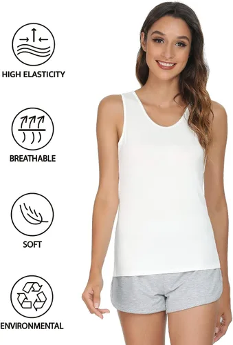 Vista 2 de Camisa Amvelop elástica, 4 unidades, ajustada, para mujer