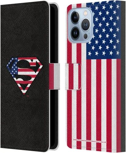 Vista 132 de Head Case Designs Funda de piel con licencia oficial de Superman DC Comics con logotipos negros y rojos compatible con Apple iPhone 11