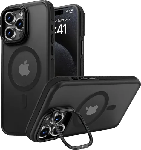 Vista 50 de Funda magnética fuerte para iPhone 12 Pro Max [Protección de grado militar de 10 pies] Compatible con MagSafe, funda protectora a prueba de golpes