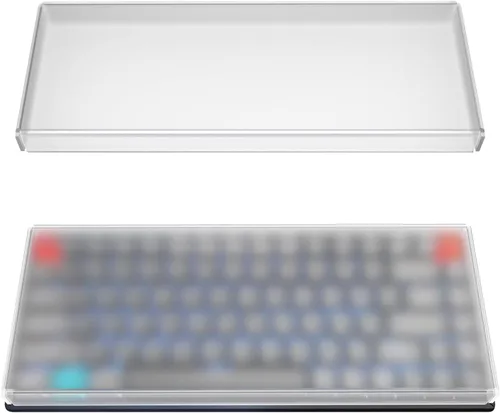 Vista 7 de Geekria Cubierta antipolvo para teclado, compatible con teclas mecánicas Logitech MX Mini/POP, Keychron K2 HE/K2 75%, LOFREE Flow84, cubierta