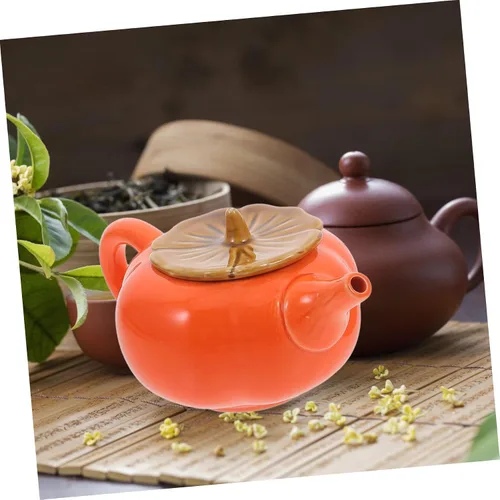 Vista 4 de Juego de té de porcelana de 3 piezas, tetera y tazas de cerámica Teaware Set Kung Fu Teapot